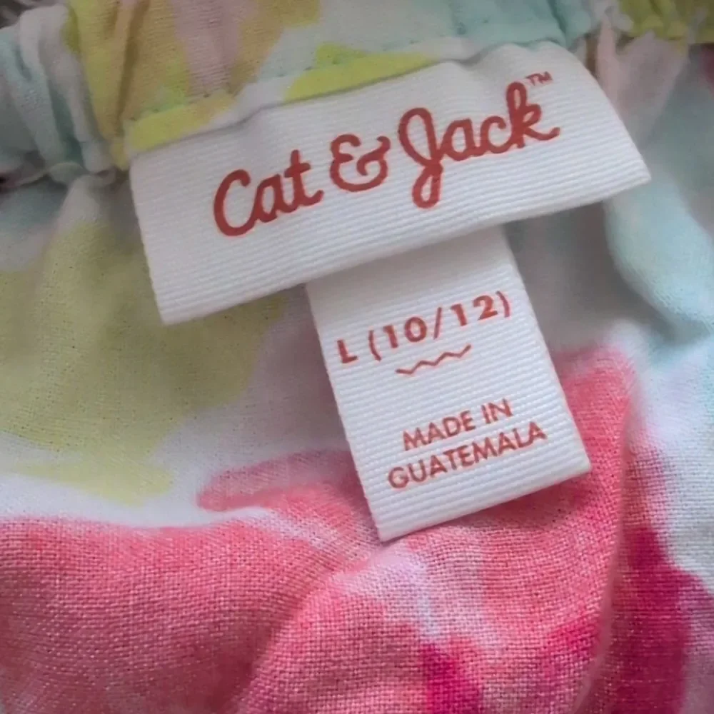 Cat & Jack Floral Tie Dye Print Long Summer Sundress Girls XL‎ Y2K